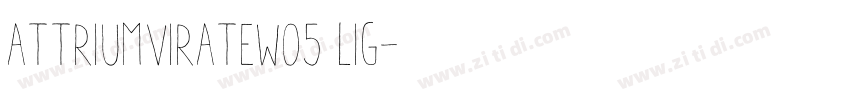 ATTriumvirateW05 Lig字体转换